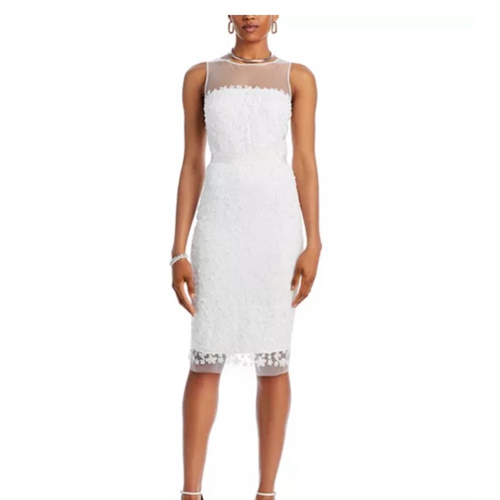 Eliza J White Lace Dress